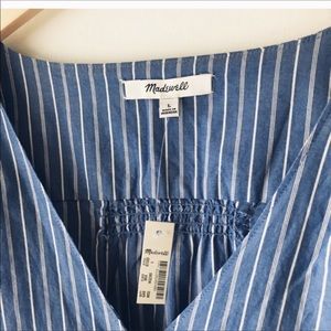 Madewell Tops - Madewell Morningview Blue & White Striped Shirt Madewell Tops - Madewell Morningview Blue & White Striped Shirt